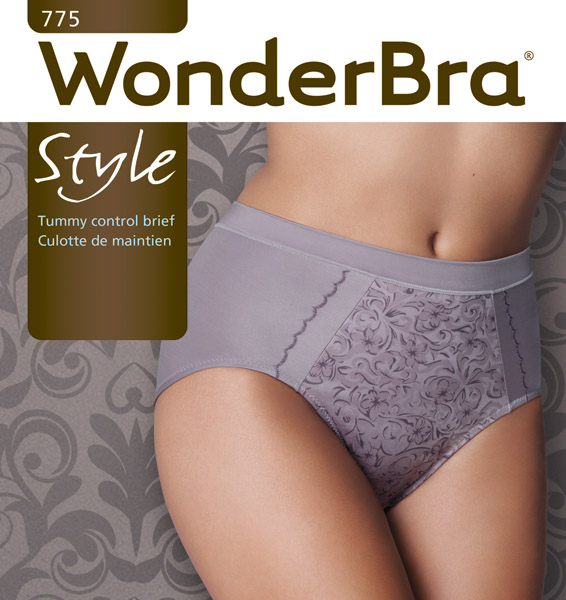 Wonderbra Womens Light Tummy Control Brief with Print Detail
