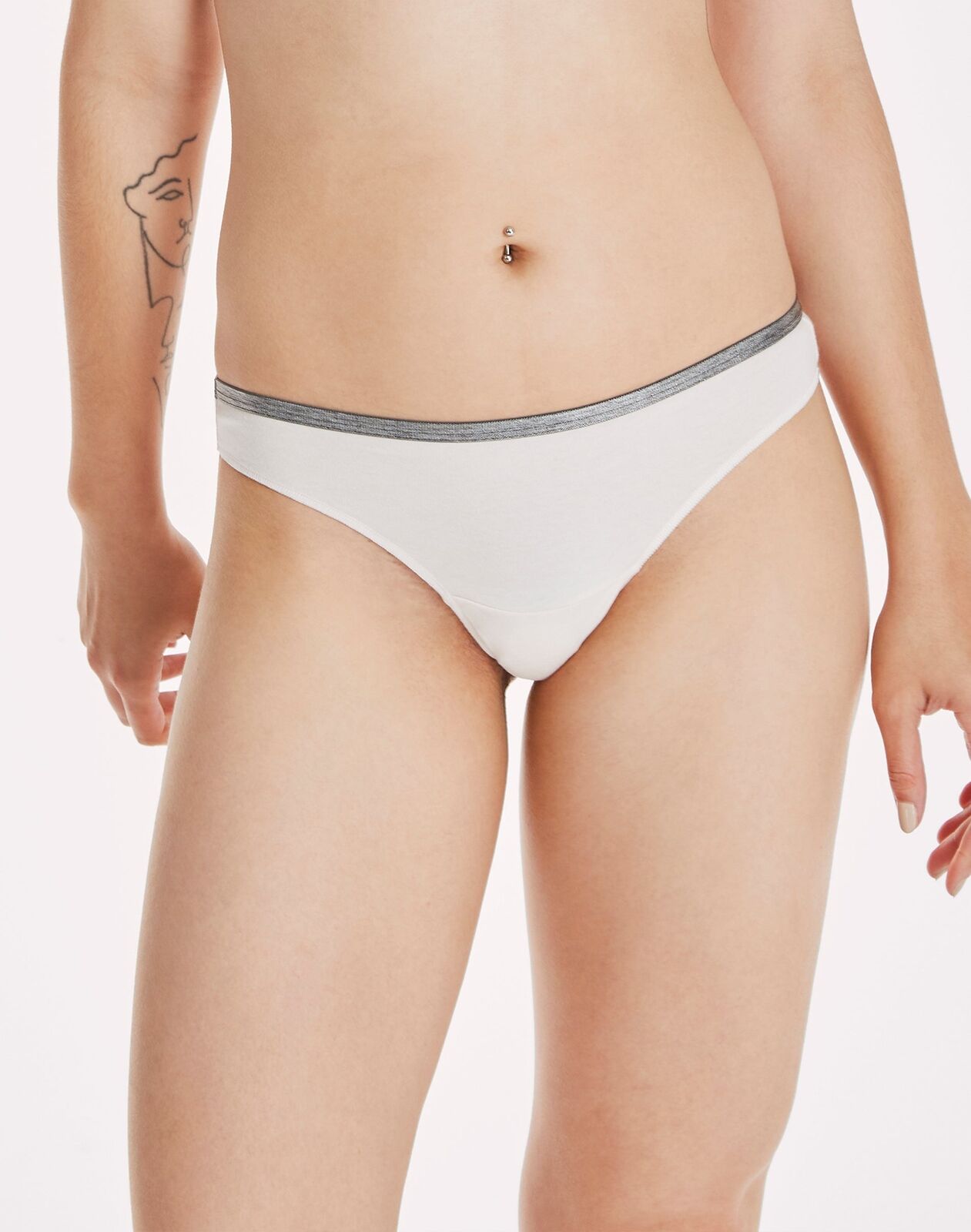 Hanes Women's Cotton Stretch Thong – HD43P4 – Pack of 4 - Basics by Mail